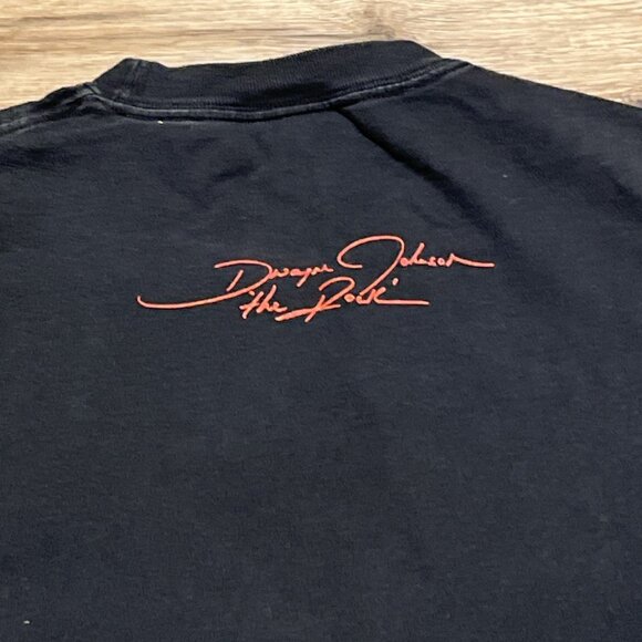 2010 WWE Dwayne Johnson The Rock Graphic Shirt Adult LARGE Black I Bring It - Picture 10 of 10